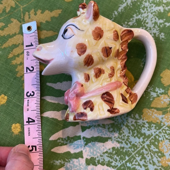 VTG Giraffe ceramic creamer hand painted - Picture 6 of 6